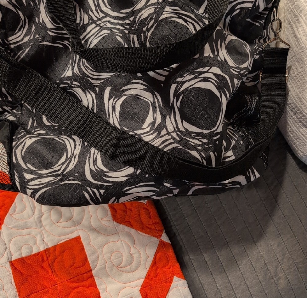 Black & White Floral Tote Bag - Picture 6 of 6